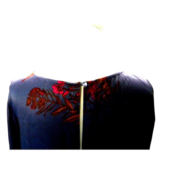 Leith Long Sleeve Purple Pink Floral Shift Dress‎ Casual Boho Nordstrom Large - Picture 4 of 9